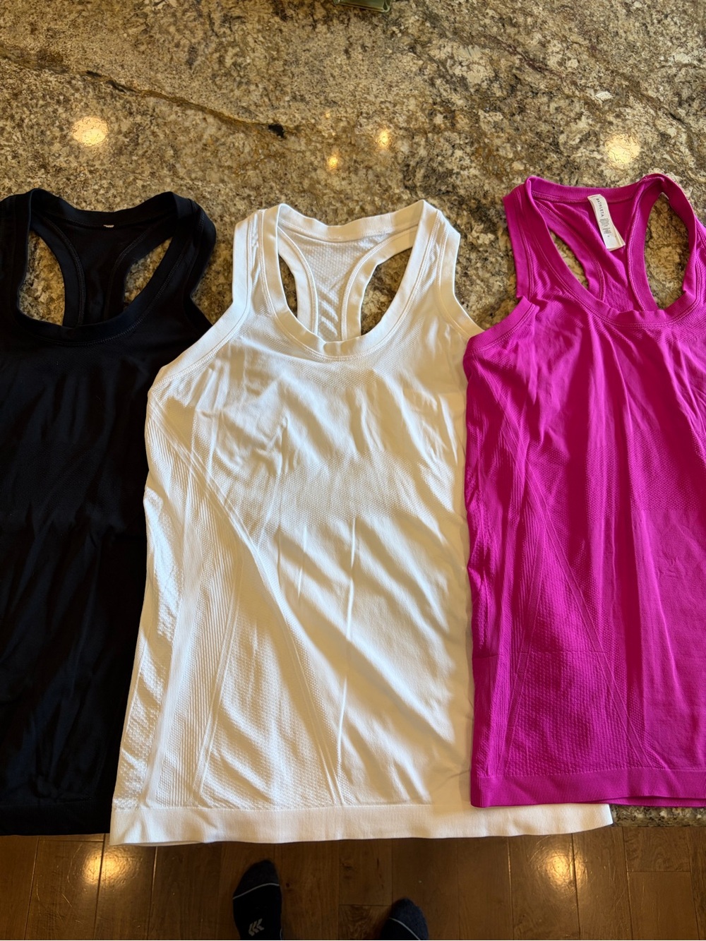 Athleta momentum medium  Tank Tops- White, Black, Pink